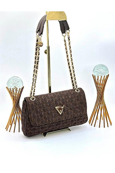 balbagss Women's Tweed Chain Strap New Season a Quality Shoulder Bag