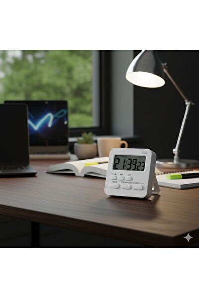 gaman Alarmlı Dijital Öğrenci Kronometresi- 24 Saat Geri Sayım Cihazı-Mıknatı...
