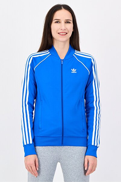 adidas Women Sportswear Fit Embroidered Logo Training Jacket, Blue