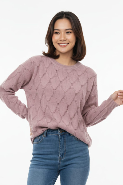 Sementa Embossed Motif Knitwear Sweater