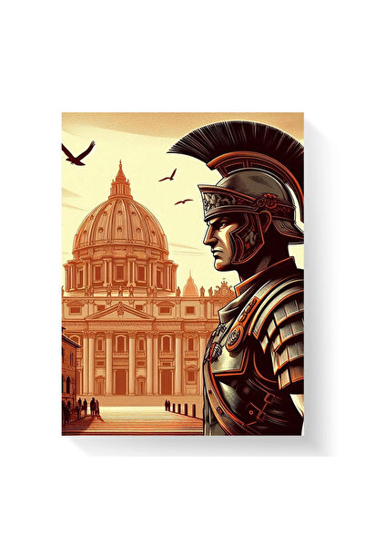 Printees Tablou - Legionar în armură - Canvas pe șasiu