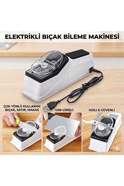 nelerbulurum Elektrikli Bıçak Bileme Makinesi Çok Fonksiyonlu Bıçak Makas Sat...