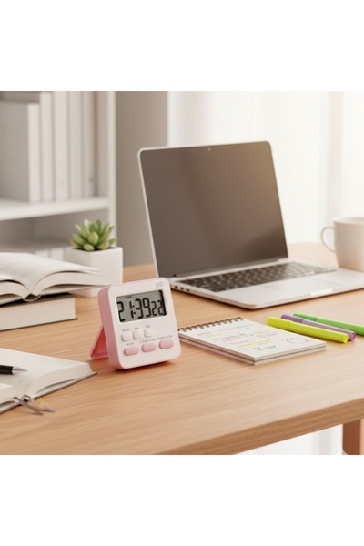 gaman Alarmlı Dijital Öğrenci Kronometresi- 24 Saat Geri Sayım Cihazı-Mıknatı...