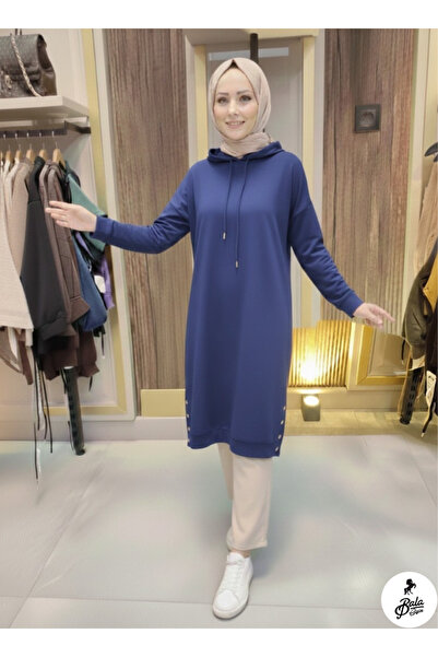 Bala Giyim Women's Two Thread Button Detailed Tunic