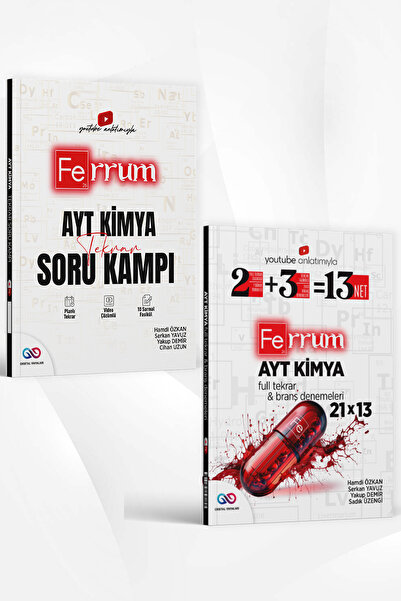 Ulti Yayınları Orbital Yayınları AYT Kimya Ferrum Tekrar Soru Kampı ve 21x13 ...