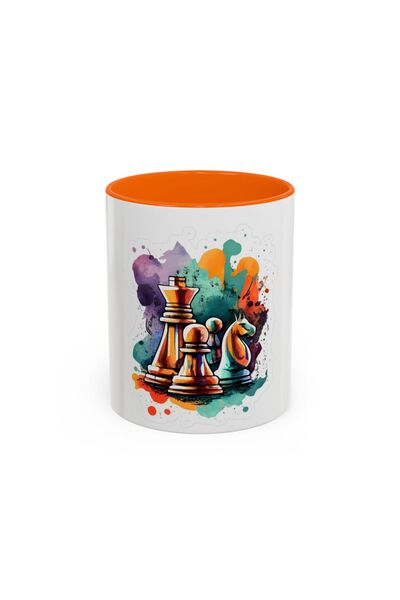 LADİJİTAL BASKI ÇÖZÜMLERİ Colorful Chess Visual Mug
