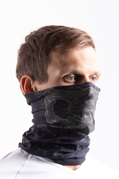 OIL COMPANY Unisex Anti-Sweat Multifunctional Skull Patterned Microfiber Neck...