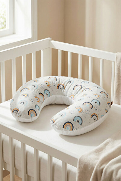 HAMUR Newborn Double-Sided Maternity Mother Baby Breastfeeding Pillow with Wa...