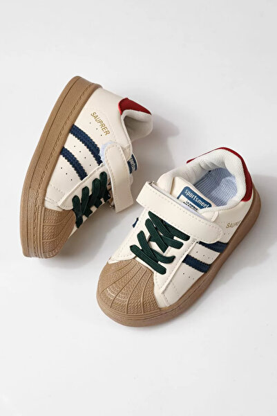 Zaira Μπλε παιδικά πάνινα παπούτσια από οικολογικό δέρμα Allana #24019 - 26