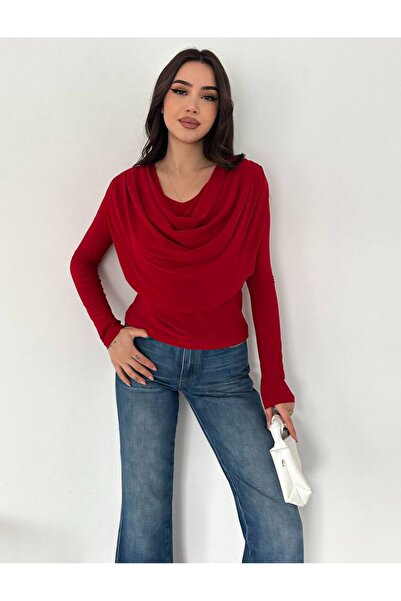 Noa&Noa Bluză Degaje cu detaliu pliat pe umăr