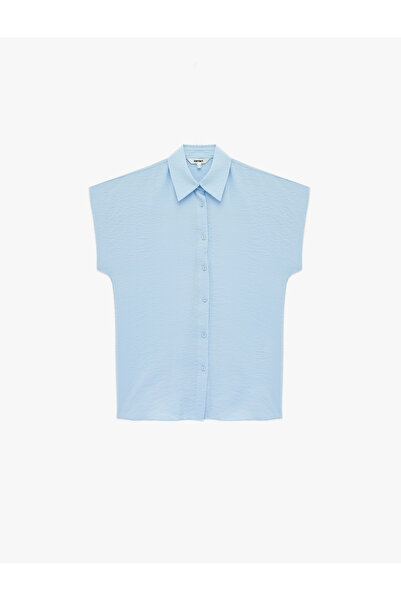 Koton Regular Fit Cufflinked Classic Collar Viscose Shirt