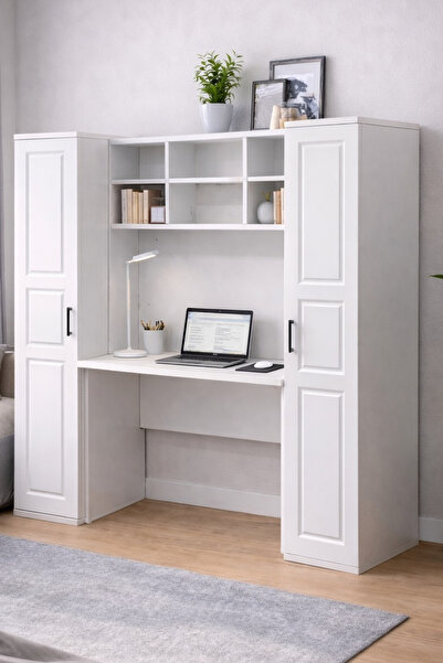 Setay Çalışma Masası, Merisa 2 Kitaplıklı Çalışma Masası