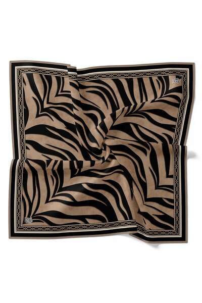 Levidor Geometric Stripes Sports Zebra Pattern Sparkly Crystal Scarf