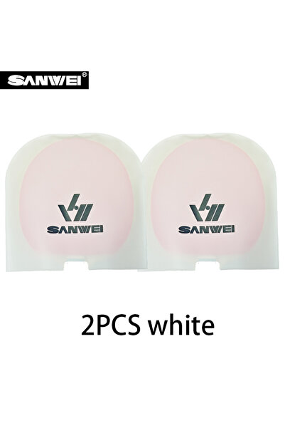 Choice 2PCS white SANWEI Double-Sided Table Tennis Racket Protective Film Dus...