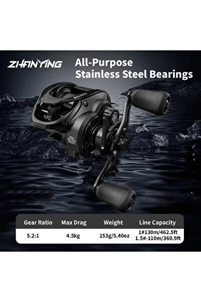 Choice بكرة صيد ThunderHawk Baitcasting يمين AP مصنوعة من الفولاذ المقاوم للص...