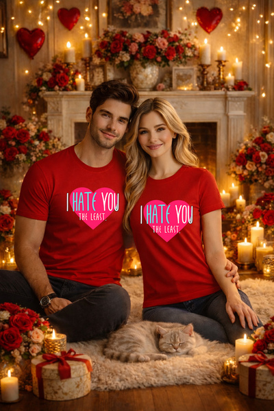 MVRDAR Tricou unisex 100% Bumbac personalizat Colectia Valentineâ€™s Day, Dra...