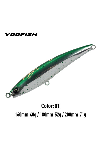 Choice طُعم صيد بحري عائم من نوع YOOFISH GT، مقاس 160 مم، وزن 40 غ، رقم المود...