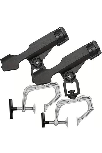 Choice حامل صنارة صيد قابل للتعديل بزاوية 360 درجة من FRH (قطعتان) - حامل متع...