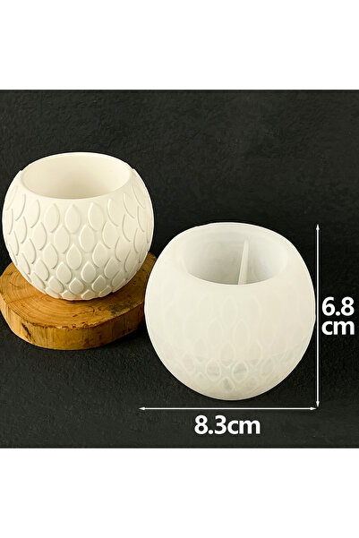 Choice قوالب سيليكون لأصيص زهور على شكل عين حصان وقشور سمكة، مزهرية جديدة، صن...