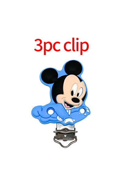 Choice18 3 قطع مشبك 1/3/10 قطع خرز سيليكون جديد على شكل شخصيات ميكي وميني الك...