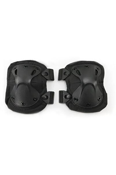 Choice3 قطعتان من واقيات الركبة السوداء التكتيكية الخارجية، 4 قطع من واقيات ا...