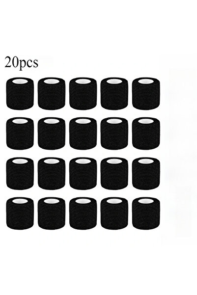 Choice A0170-20pcs-black 1/5/10/20 Black Tattoo Grip Bandage Cover Wraps Tape...
