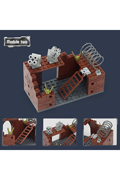 Choice STR-2 MOC Military Trench Building Blocks Military Base Blocks Toy Set...