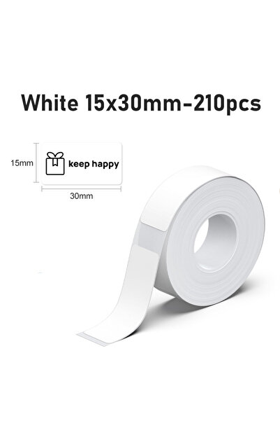 Choice ملصقات ماركلايف P15 بيضاء مقاس 15 × 30 مم، شريط لاصق حراري للطابعات ال...