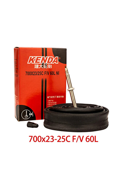 Kenda أنبوبان داخليان للدراجات مقاس 700c × 23-25 FV سعة 60 لترًا، صمام فرنسي/...