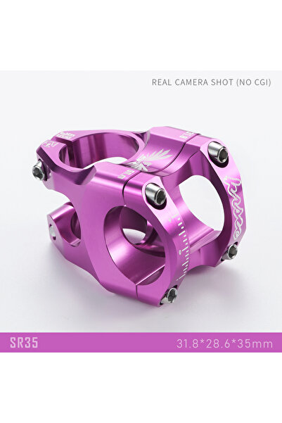 Choice جذع دراجة جبلية SR35-PURPLE KRSEC SR35، طول 35 مم، زاوية 0 درجة، جذع د...