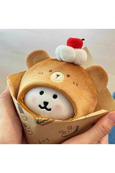 Choice غطاء رأس دب ساخر من نفسه، مقاس A6 (10 سم)، مصنوع من القطن، إكسسوار للد...