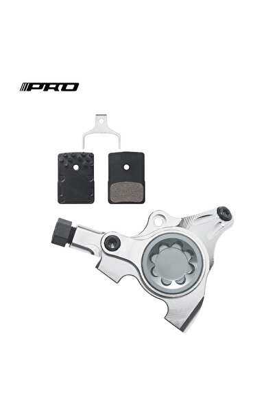 LINGMAI فرجار مكابح هيدروليكي ثنائي المكابس فضي اللون من IIPRO، مثبت بشكل مسط...