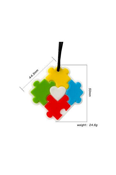 Choice قطعة واحدة من عضاضة سيليكون للأطفال، قلادة مضغ حسية، لعبة فموية حركية،...