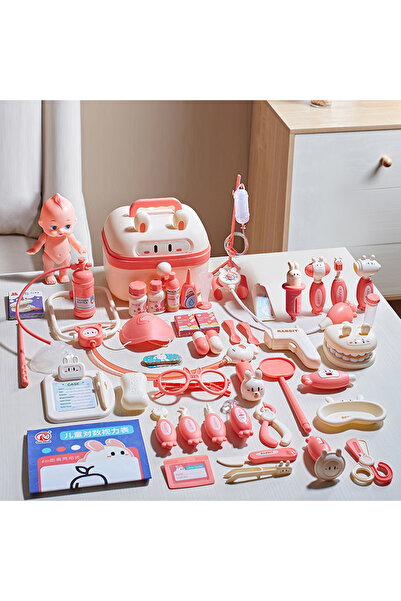 Choice4 مجموعة فاخرة (لون وردي كبير) مجموعة ألعاب طب الأسنان للأطفال - ألعاب ...