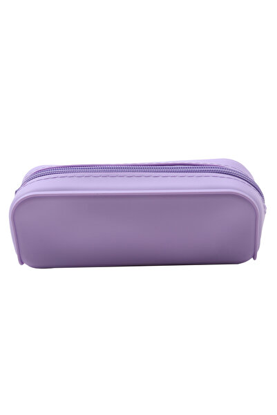 Choice Lavender Purple New Kawaii Colorful Silicone Pencil Case Cute Fashion ...