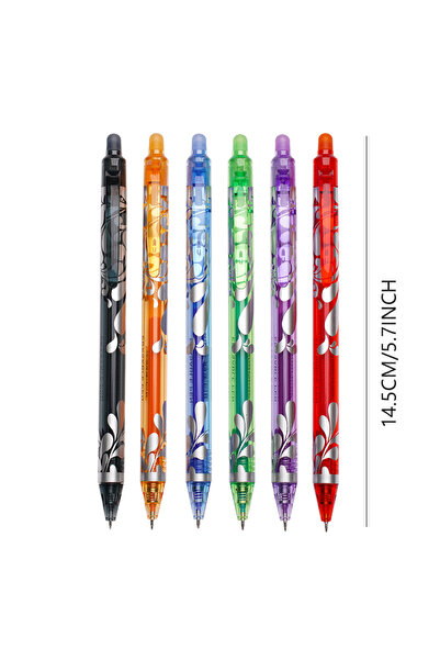 Choice 6pcs Mixed 6pcs New 0.5mm Erasable Gel Pens Set 6colors Refill Rod Mag...