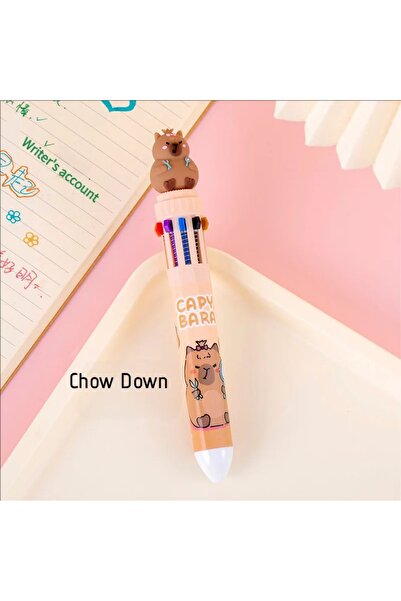 Choice قلم كابيبارا متعدد الألوان بتصميم كاواي، 0.5 مم، قلم حبر ملون، قلم كاب...