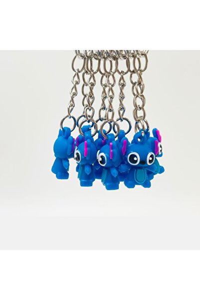 Choice Blue 10pcs Stitch Keychain| Cartoon Lilo & Stitch Cute Doll Keyring| F...