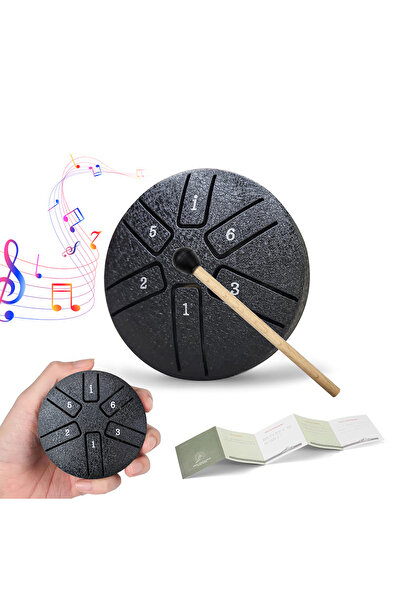 Choice 3 INCH BLACK DOZZLY Ethereal Drum Steel Tongue Drum Rain Chime Handpan...