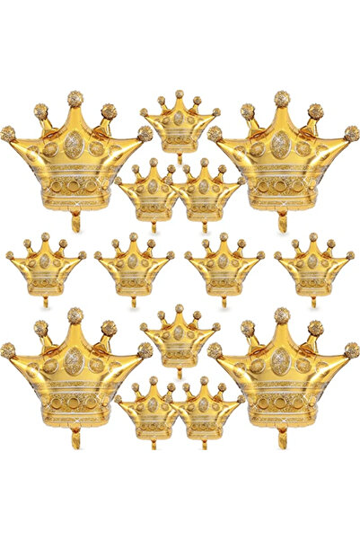 Choice Other AS SHOWN Crown 14pcs B 14pcs Big and Small Gold Crown Aluminum F...