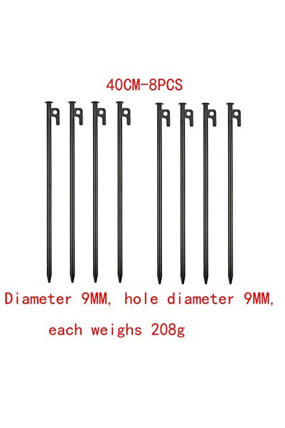 Choice 40CM-8PCS 4/8/12/16 Pack Tent Stakes Heavy Duty Metal Tent Pegs for Ca...