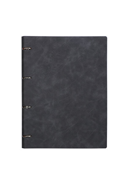 Choice A4 Black A4 Refillable PU Leather Notebook, 120g Thick Paper Ring Bind...