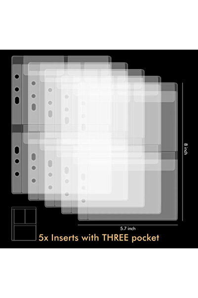 Choice 5xwith Three pockets Multipurpose A5 Die Storage Book Binder Die and S...
