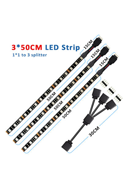 Choice شريط إضاءة LED RGB بجهد 12 فولت و4 دبابيس، مقاوم للماء والغبار بمعيار ...