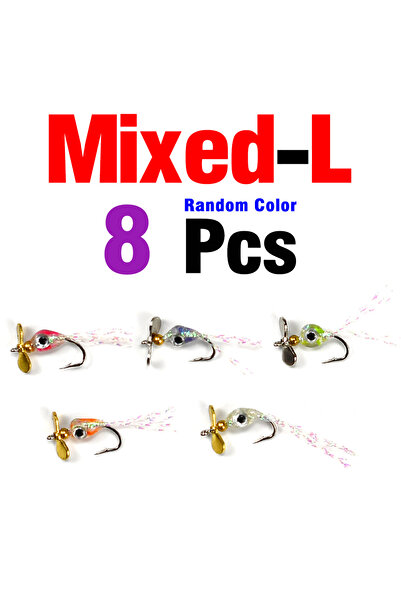 Choice مزيج من طعوم صيد ثلاثية الأبعاد ذات عيون لامعة وترتر مراوح، وذباب صيد ...