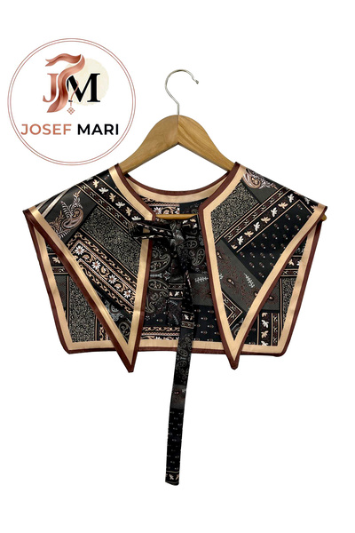 josef mariyy Retro Etnik Desenli Bohem Omuz Şalı