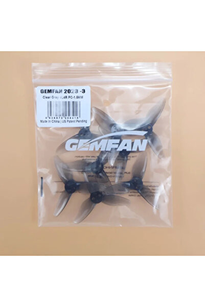 Choice3 4Pairs Gray 1.5mm 4 Pairs Gemfan Hurricane 2023 2X2.3X3 3-Blade Prope...