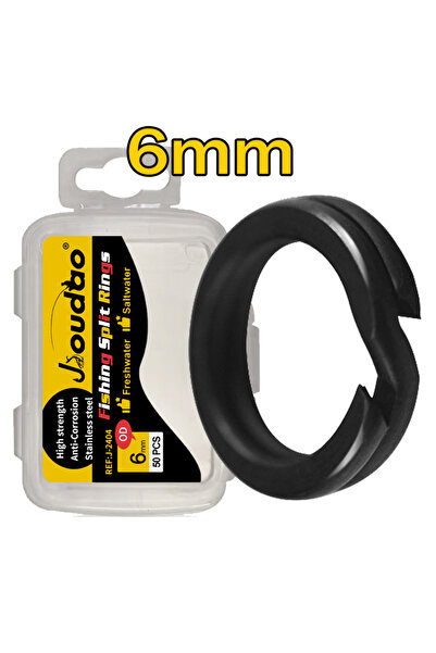 Choice 50 قطعة من حلقات الصيد المنقسمة 6 مم، 50 قطعة من حلقات صيد الطعم المصن...