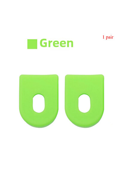Choice Green 1 pair Bicycle Crank Arm Protector Silicone Sleeve Caps for Peda...