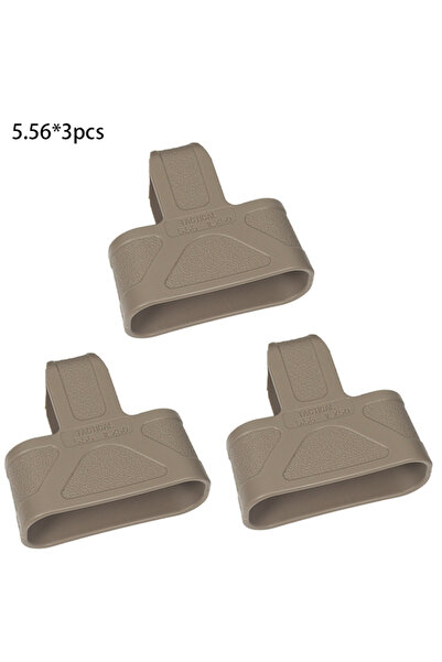 Choice4 5.56-TAN-3PCS Tactical 3pcs Fast Mag Pull Cage Loops 9mm 5.56 7.62 Fo...
